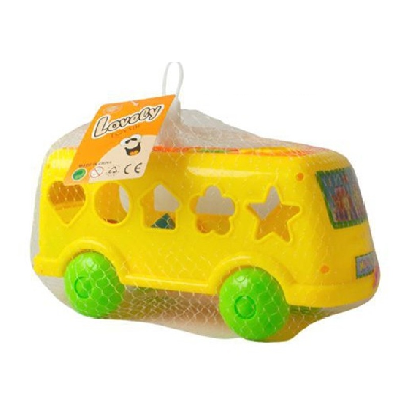 Toy Pull Along Bus Block