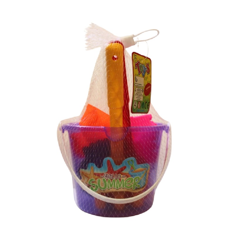 Toy Beach Bucket See Through with Spade