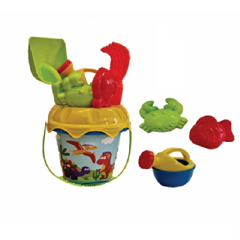 Toy Beach Bucket , Spade, Rake 7pce