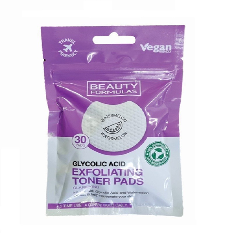 B/F Exfoliating Toner Pads Glycolic  30pk