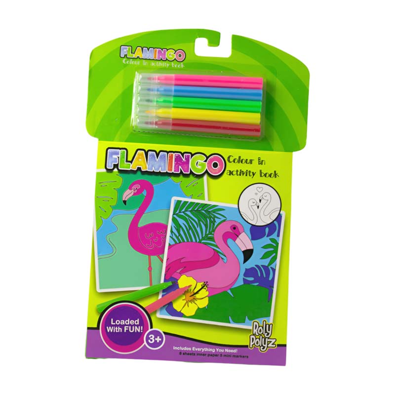 Colour In Flamingo Activity Book