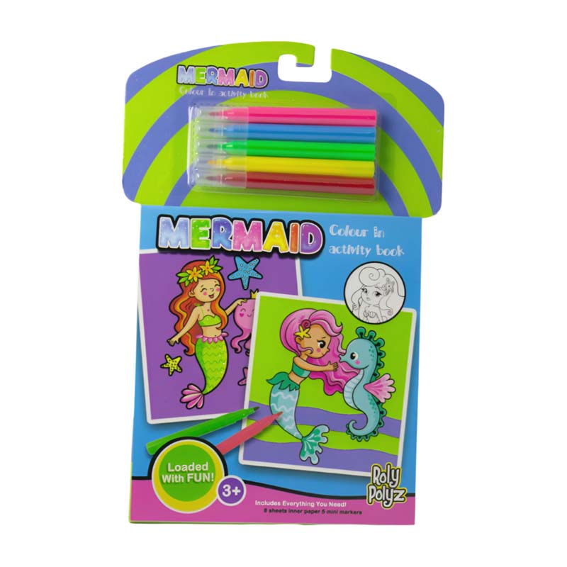 Colour In Mermaid Activity Book
