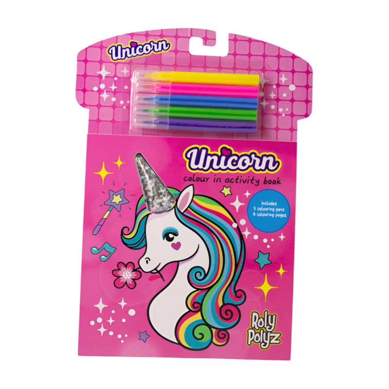 Colour In Activity Book Unicorn