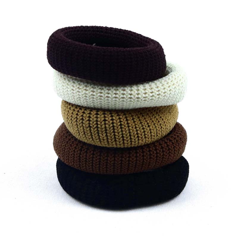 Hairrings Crochet Rustic 5pk