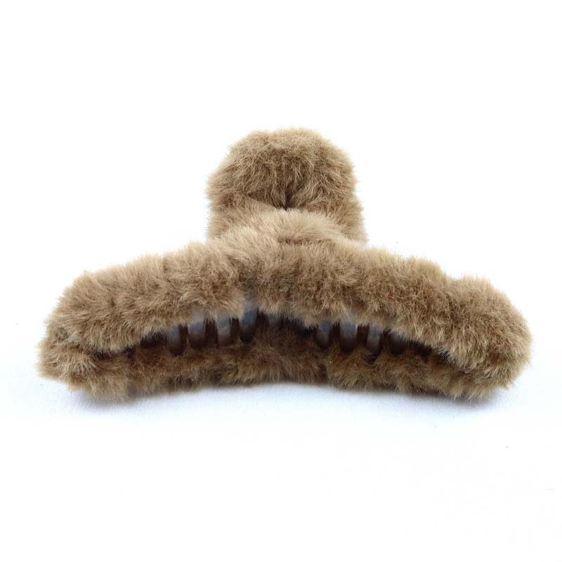 Clamp Fur Brown 12cm