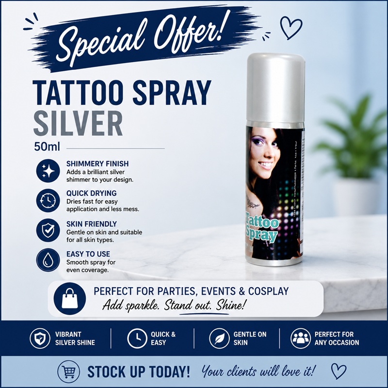 Tattoo Spray Silver 50ml