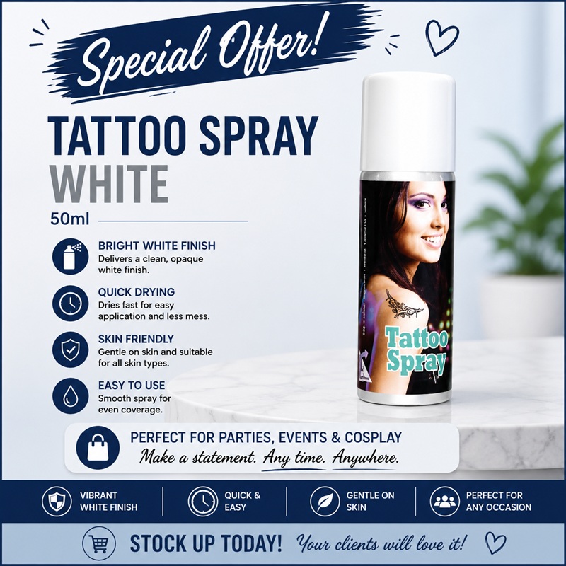 Tattoo Spray White 50ml