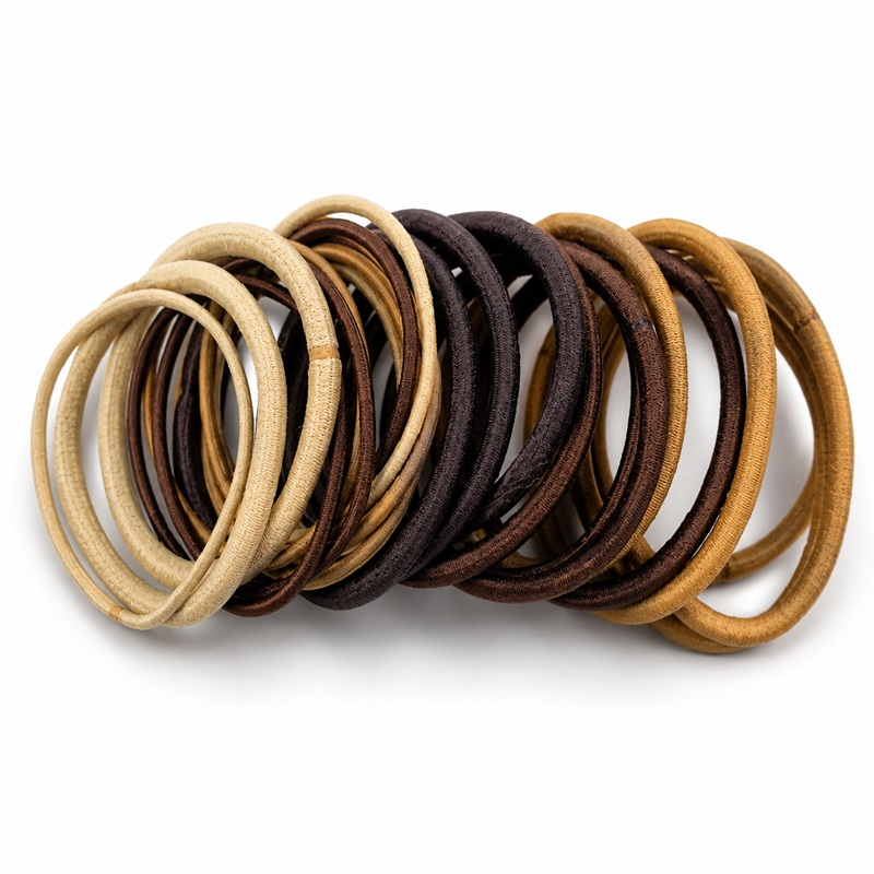 Brown Elastics 30pk