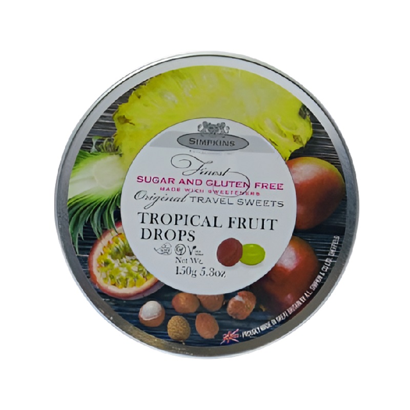 Simpkins Sugar Free Tropical Fruit Drops 175g
