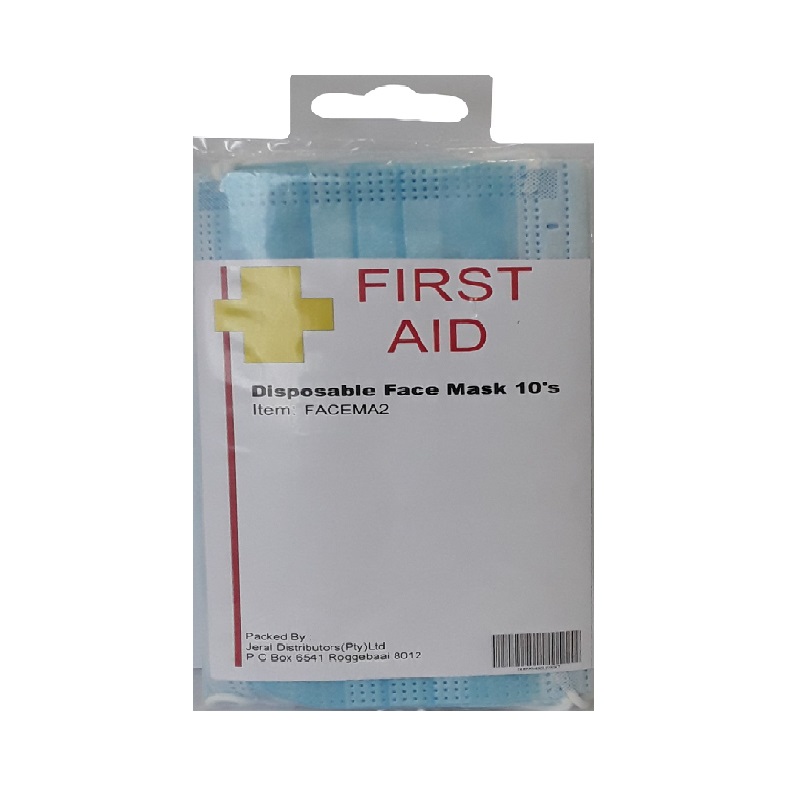 First Aid Face Mask Disposable 3ply 10's