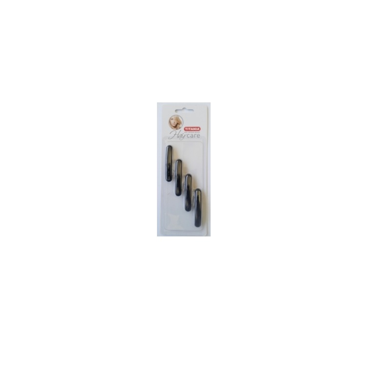 Titania French Barrett Small 4pcs Black