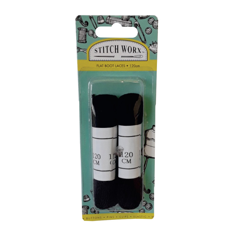 Shoe Laces Black 120cm
