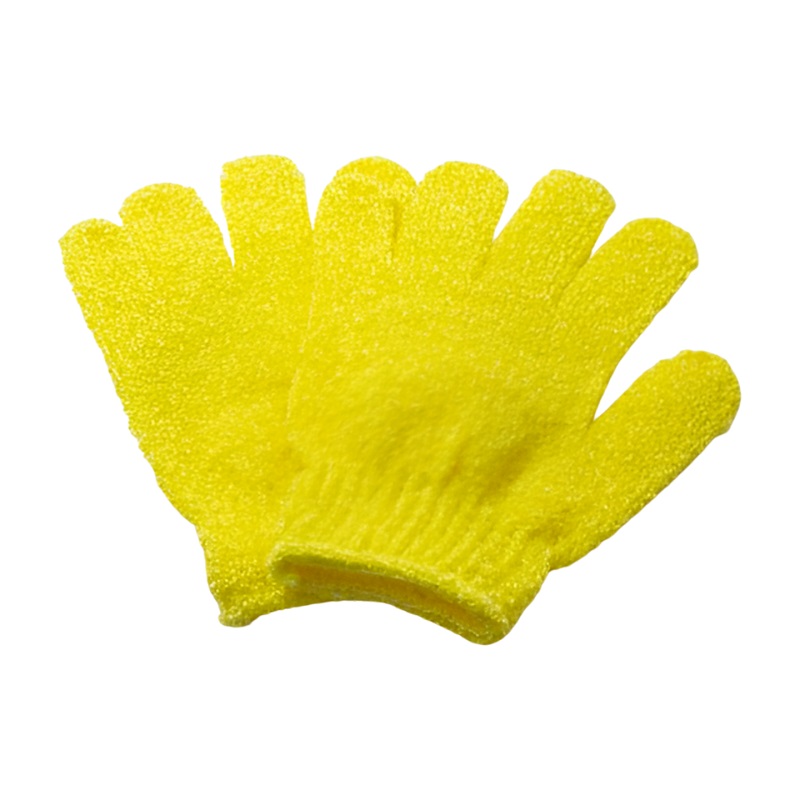 Glove Exfoliating Yellow1PR