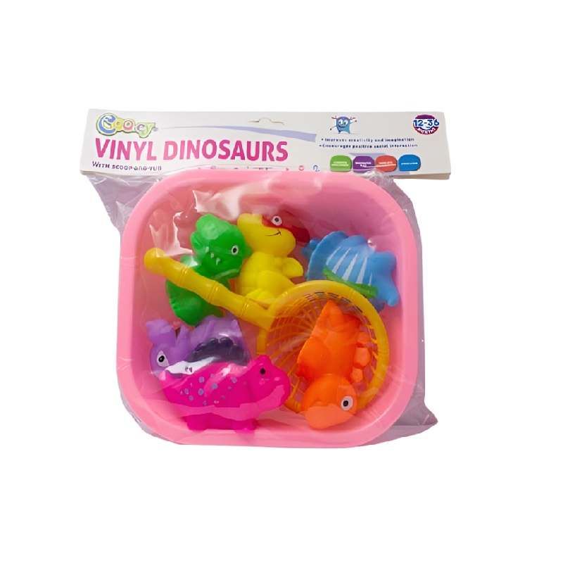 Toy Bath Tub Vinyl Set 8pc 18cm