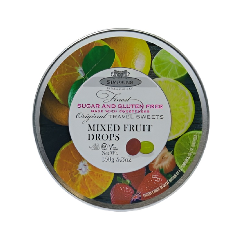 Simpkins Sugar Free Fruit Drops Mixed 150g