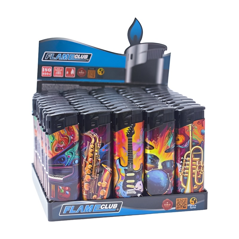 Flame Club Lighters N2 Music 50pc