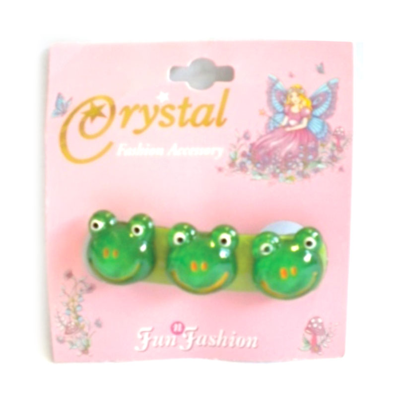 Crystal Hair Clips Frog