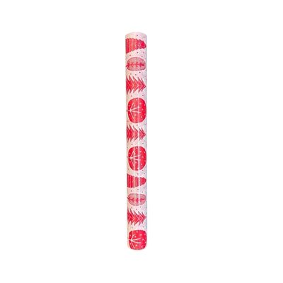 C/Roll Christmas Red Trees on White Paper 10m