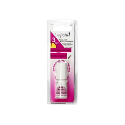 Dpd Nail Glue with brush pink rose nail adhesive