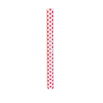 C/Roll Polka Dot Red White 10m