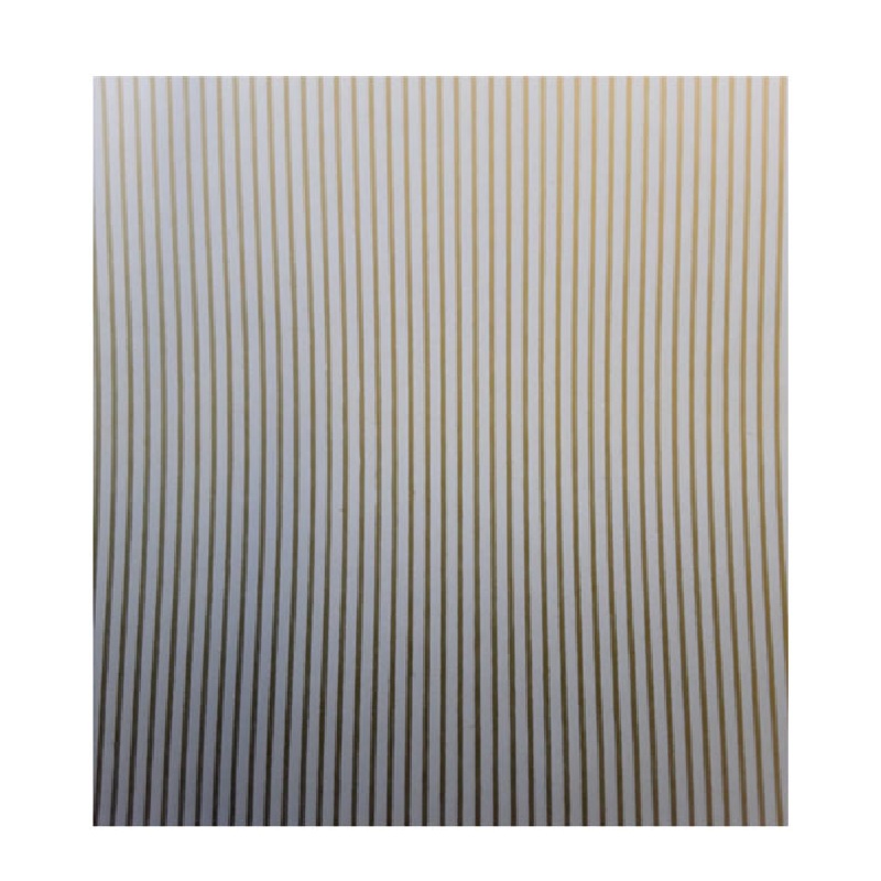 C/Roll Pinstripe White/Gold 100M