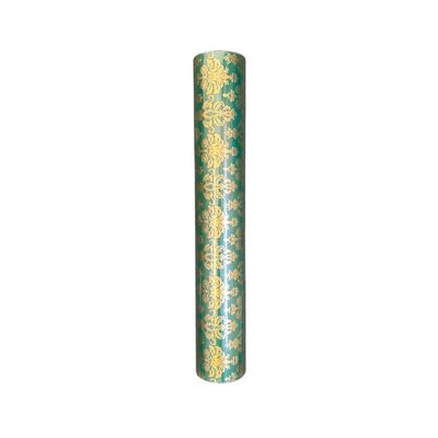 C/Roll Damask Green Gold 50m
