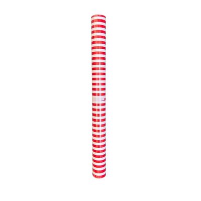 C/Roll Stripes Red White 10m