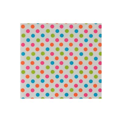 C/Roll Polka Dot CerisTUrq Green Orang 50m