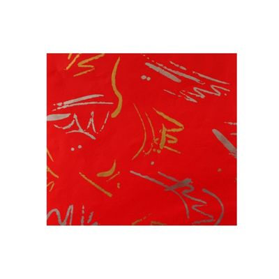 C/Roll Squiggles Red Silver Gold 50m