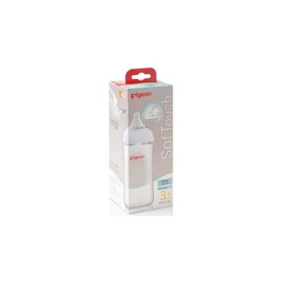 Pigeon Softouch 3mnths + Nurs Bott Glass 240ML