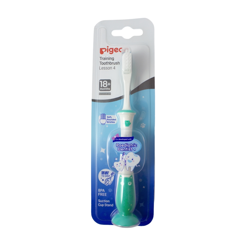 Pigeon Training Toothbrush Lesson 4 - Mint