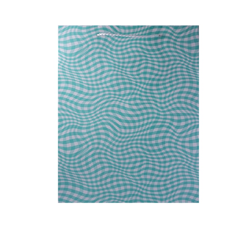 Gift Bag Mint Wave Lrg