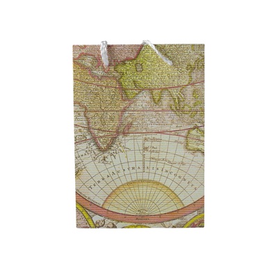 Gift Bag Small Map White