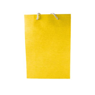 Gift Bag Medium Yellow Woodlike Style