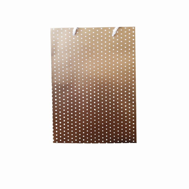 Gift Bag Small Gold with White Dots