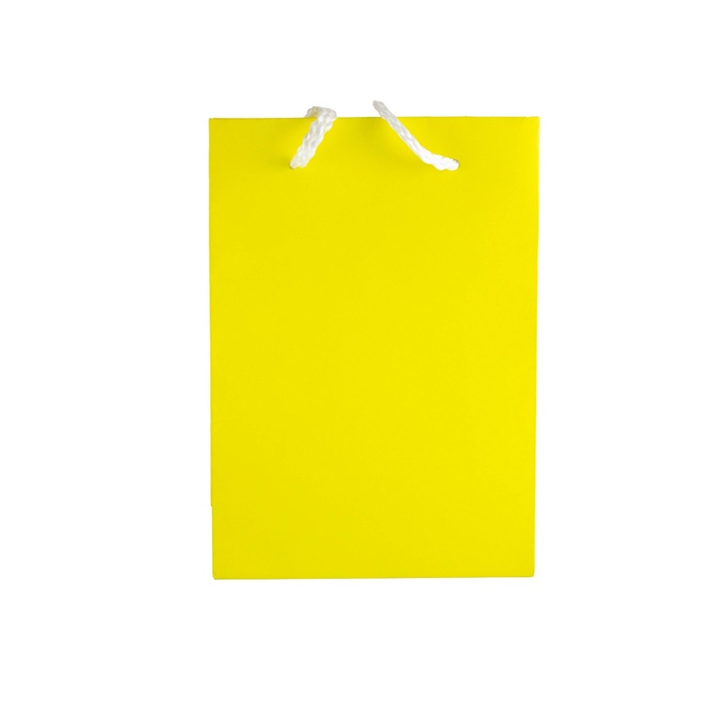 Gift Bag Plain Yellow Medium