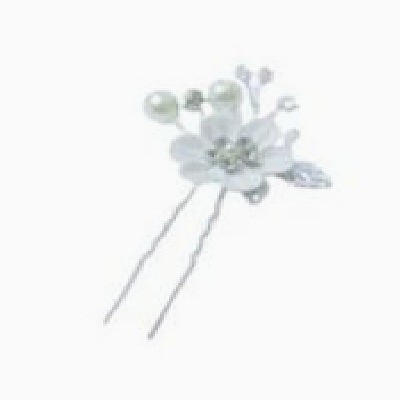 Fashion Clip White Flower Hair Pin