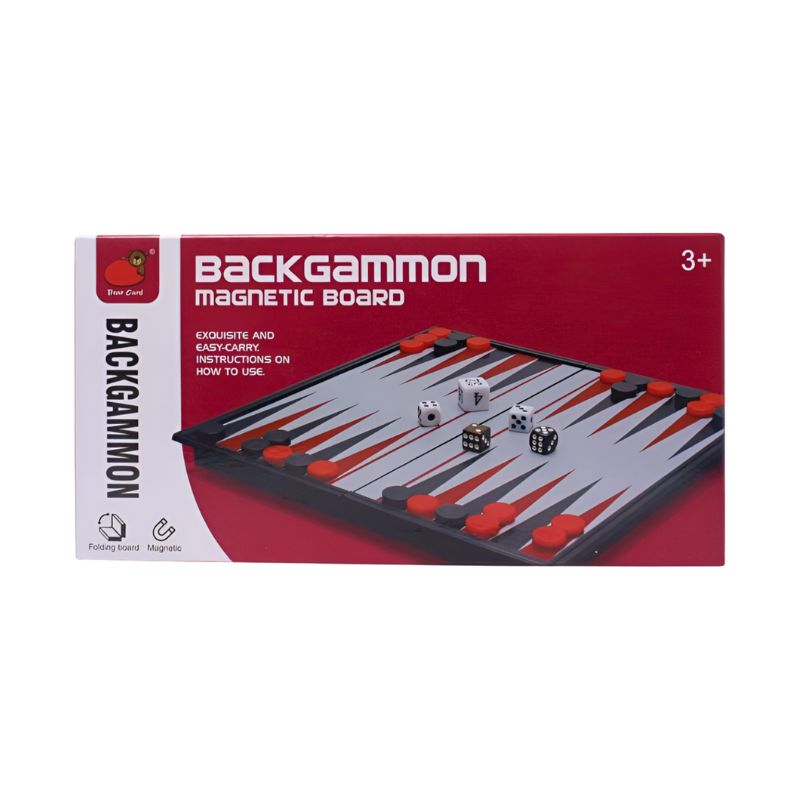 Toy Game Chess/Backgammon Magnetic Set Boxed