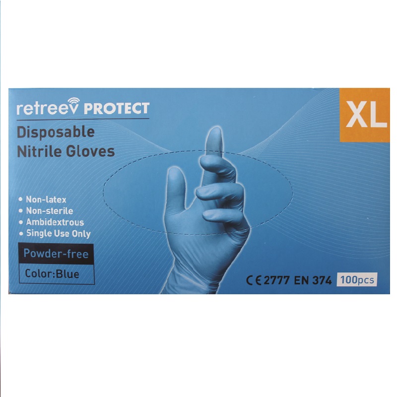 Disposable Nitrile Gloves XLarge 100pcs