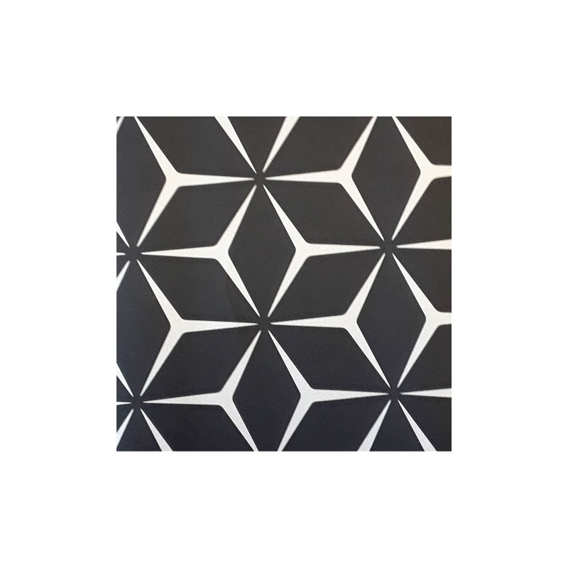 Gift Paper Diamond Shape Silver/Black