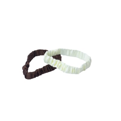 Headband Ruffled Cream & Mocha 2PK