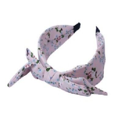Aliceband Ditsy Print Double Bow