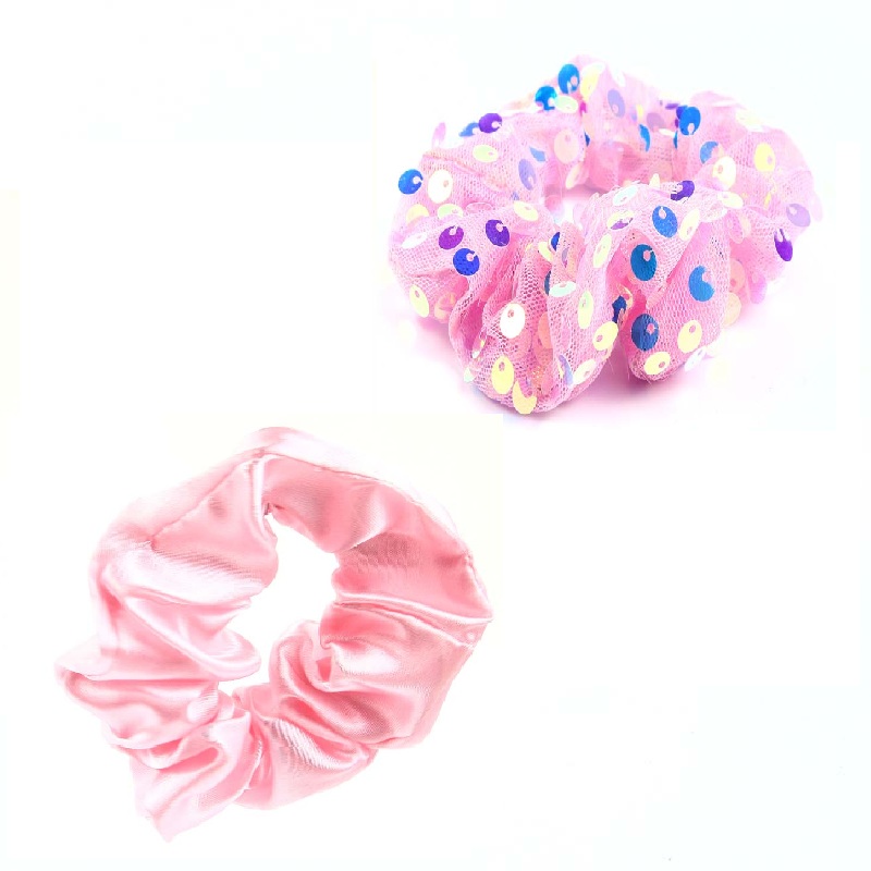 Kids Star Sequined Scrunchies 2PK