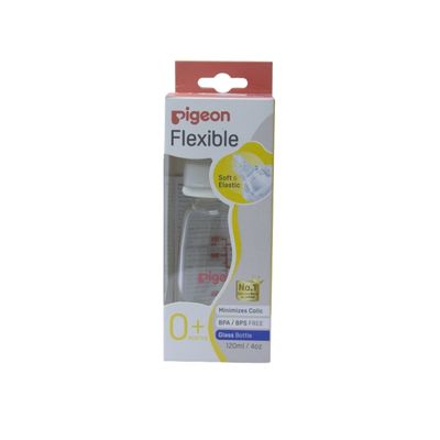 Pigeon Flex Glass Bott Perit Nipp 120Ml