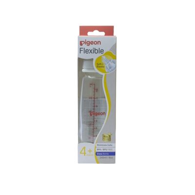 Pigeon Flex Glass Bott Perit Nipp 240Ml