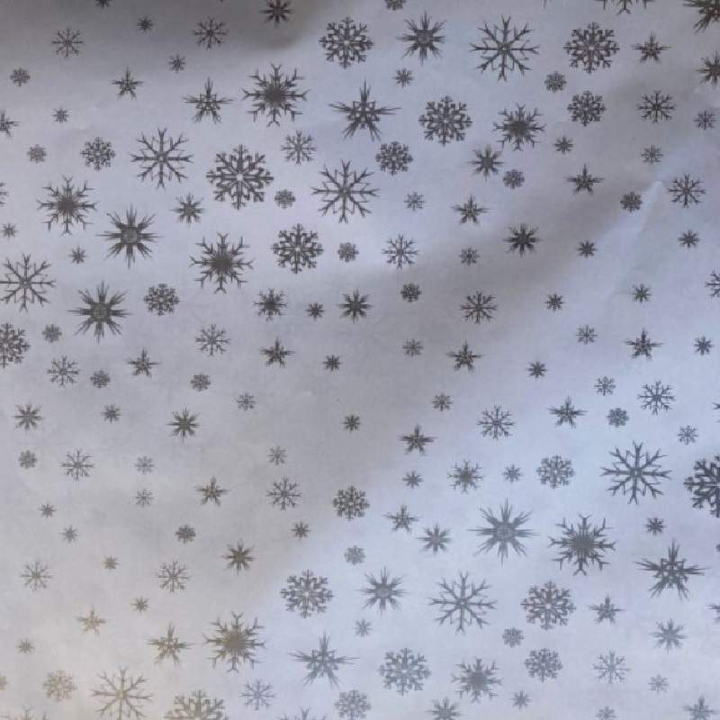 C/Roll Starburst Silver on White 50m