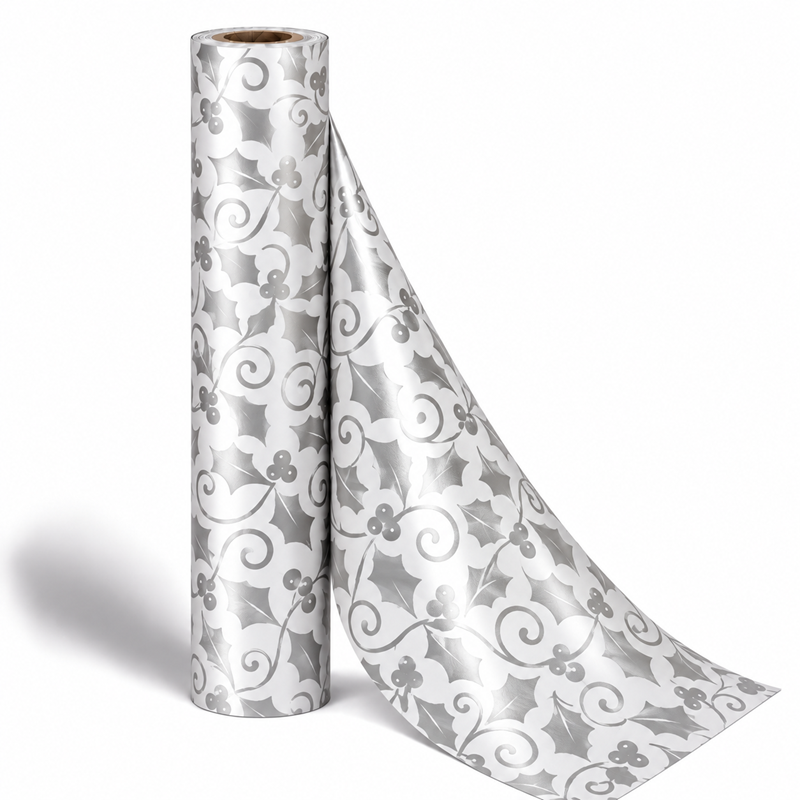 Counter Roll 50m Holly White & Silver