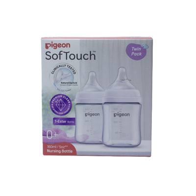 Pigeon Softtouch Bottle-Ester 160ml-Twin Pck