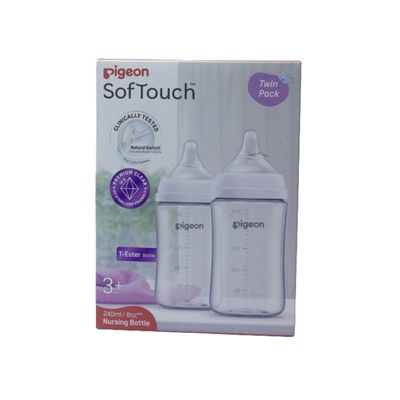 Pigeon SofttoBott T-Ester 240Ml (M) Twin Pck