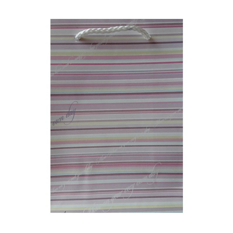 Gift Bag Medium Pastel Stripes